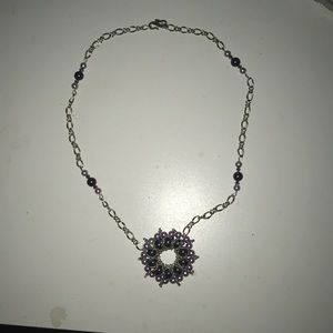 Purple handmade necklace